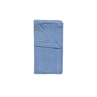 COSTA NOVA – Casafina Emilia 50% Linen 50% Cotton Napkin, Blueberry/Latte/Seed Grey – Premium Table Linen