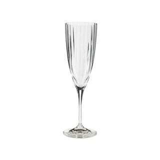 COSTA NOVA Sensa Flute 8 oz., Clear / Clear with Golden Rim – Sophisticated Champagne Glass for Celebrations