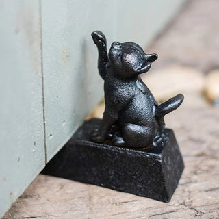 Heavy Recycled Iron Door Stop with Vintage Finish