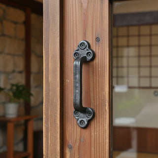 Antique-Finish Cast Iron Barn Door Pull Handle