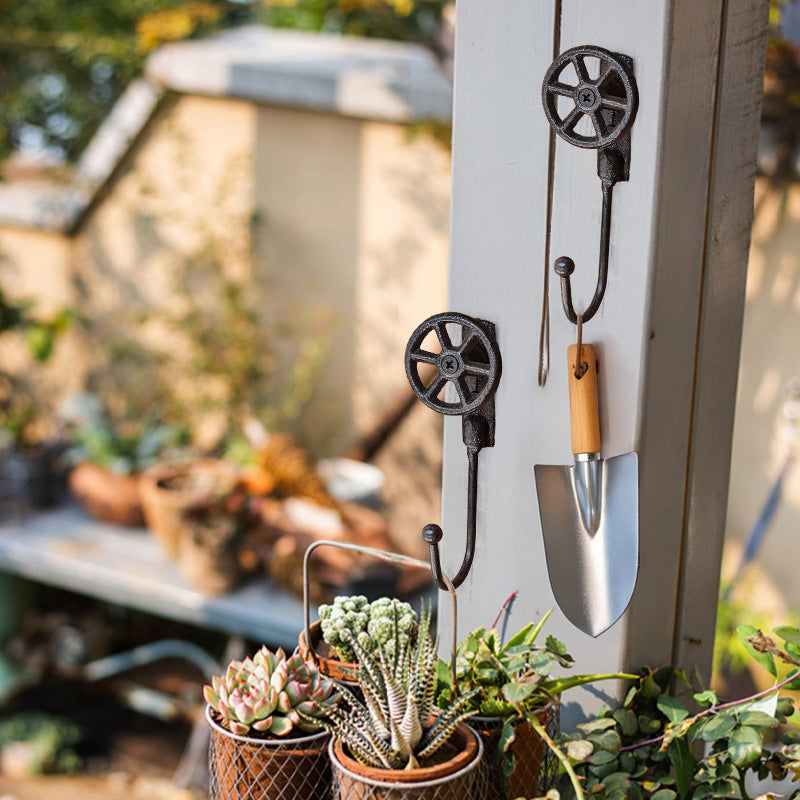 Cast Iron Valve Wheel Wall Hook