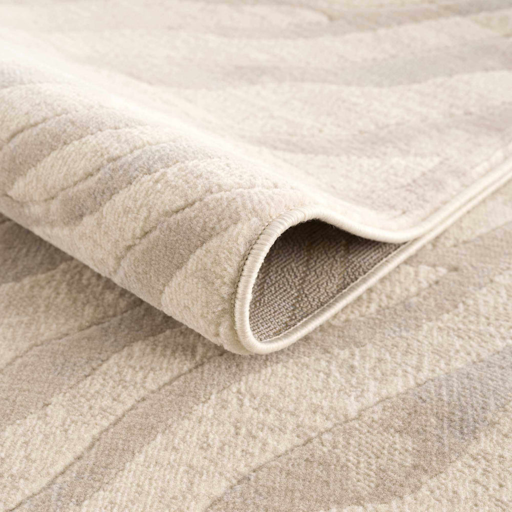 Beige Manteca Zebra Print Area Rug – Stylish Animal Print Living Room Carpet
