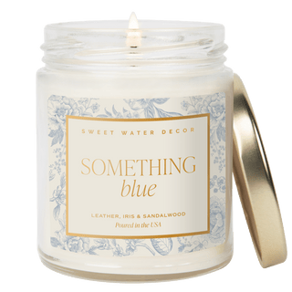 Something Blue Soy Candle - Clear Jar - 9 oz