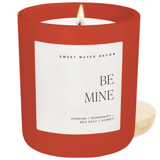 Be Mine Soy Candle - Red Matte Jar - 15 oz