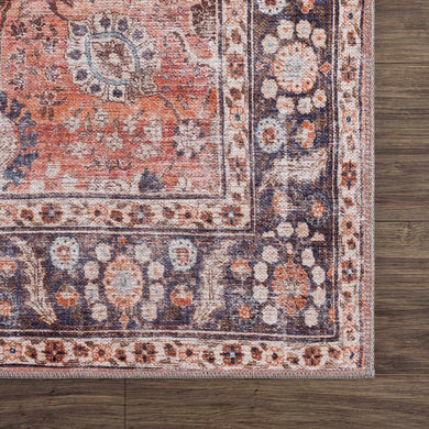 Ganyangan Red Washable Rug – Bold Modern Red Area Carpet for Home Décor