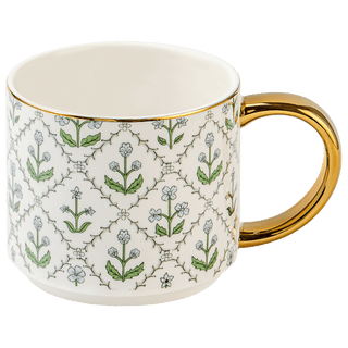 Floral Quilt 14 oz Coffee Mug