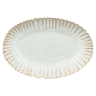 COSTA NOVA – Casafina Mallorca Oval Platter, Sea Blue & Sand Beige – Large Coastal Serving Platter