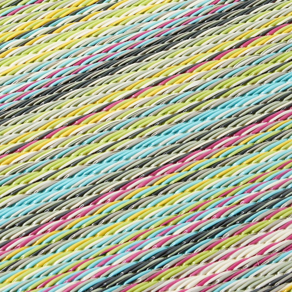 Cancun Striped Reversible Outdoor Patio Rug