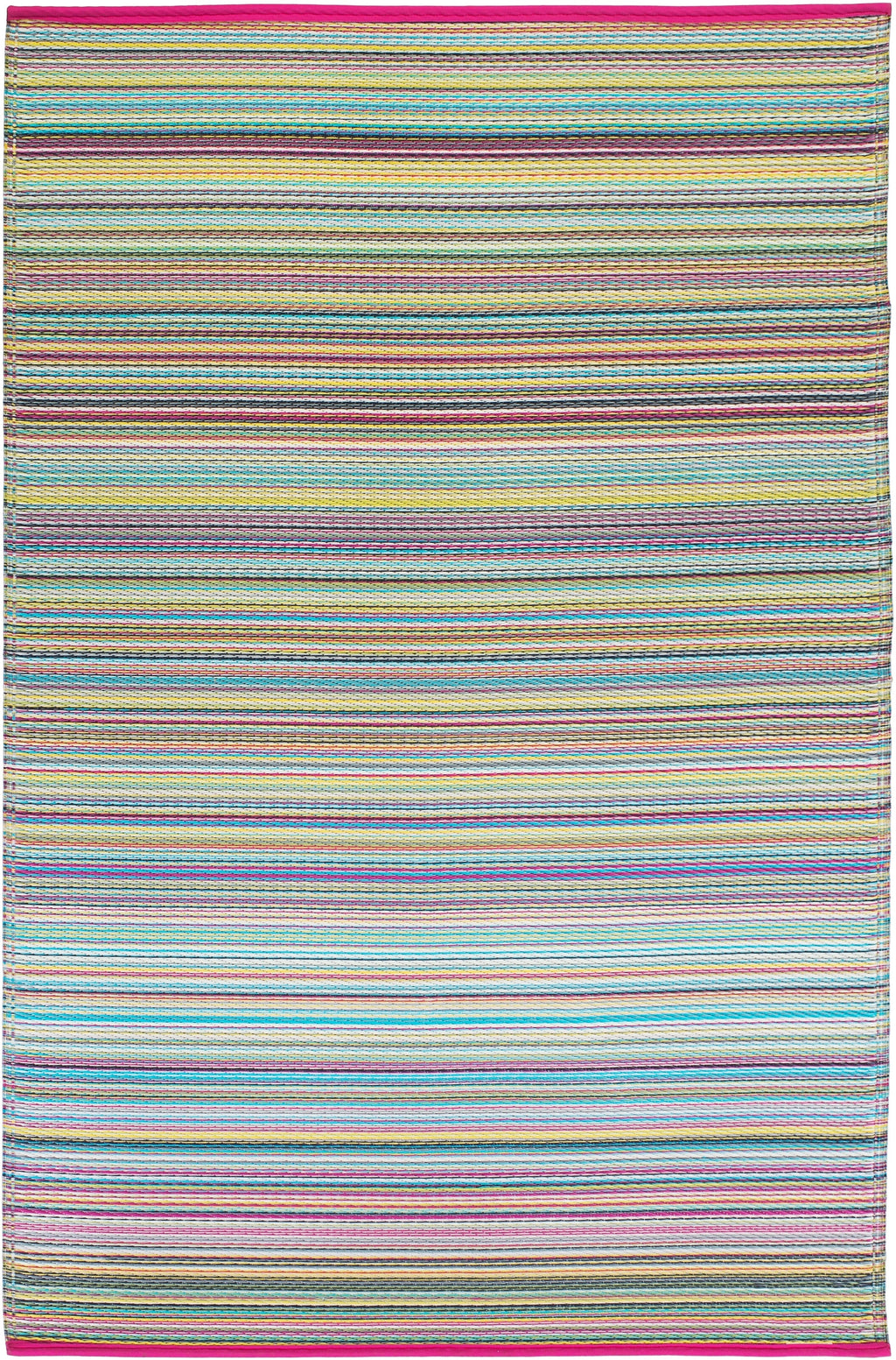 Cancun Striped Reversible Outdoor Patio Rug