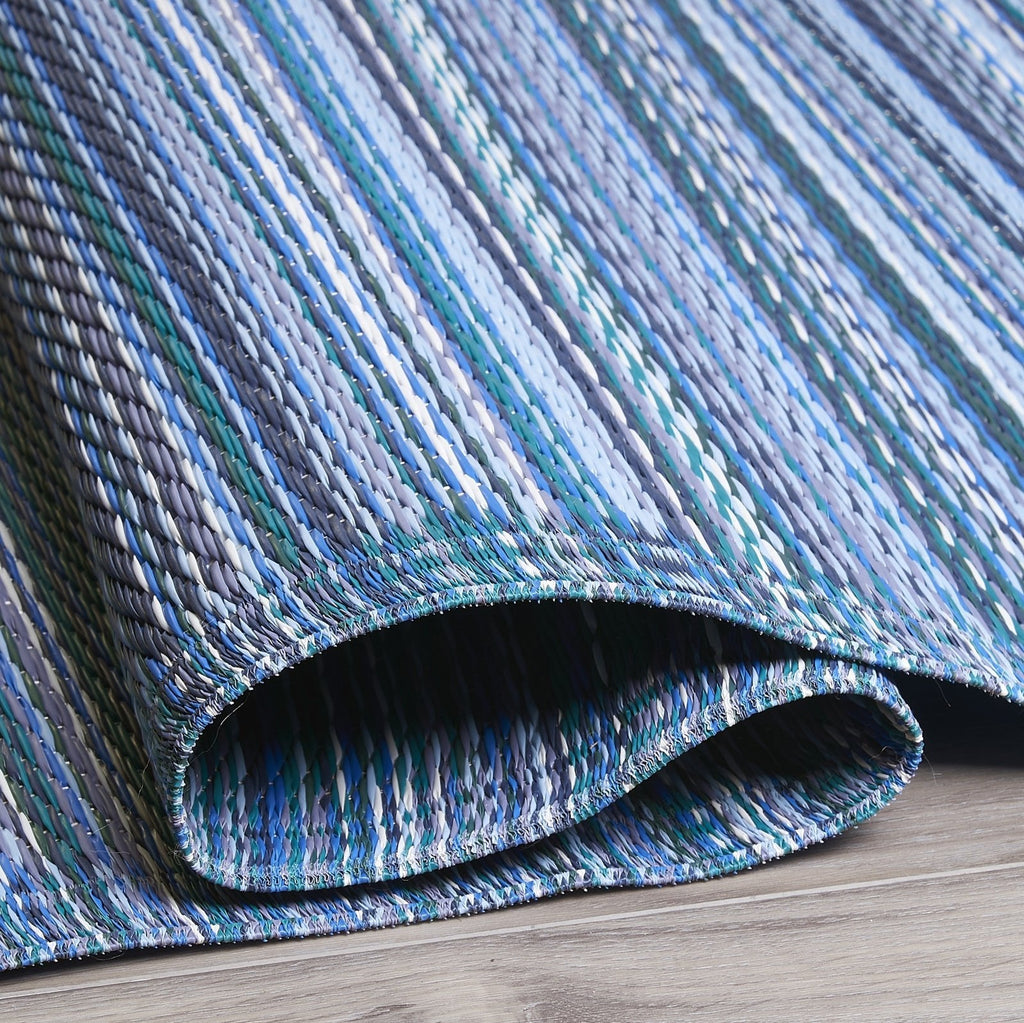 Cancun Striped Reversible Outdoor Patio Rug
