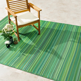 Cancun Striped Reversible Outdoor Patio Rug