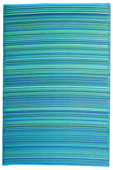Cancun Striped Reversible Outdoor Patio Rug