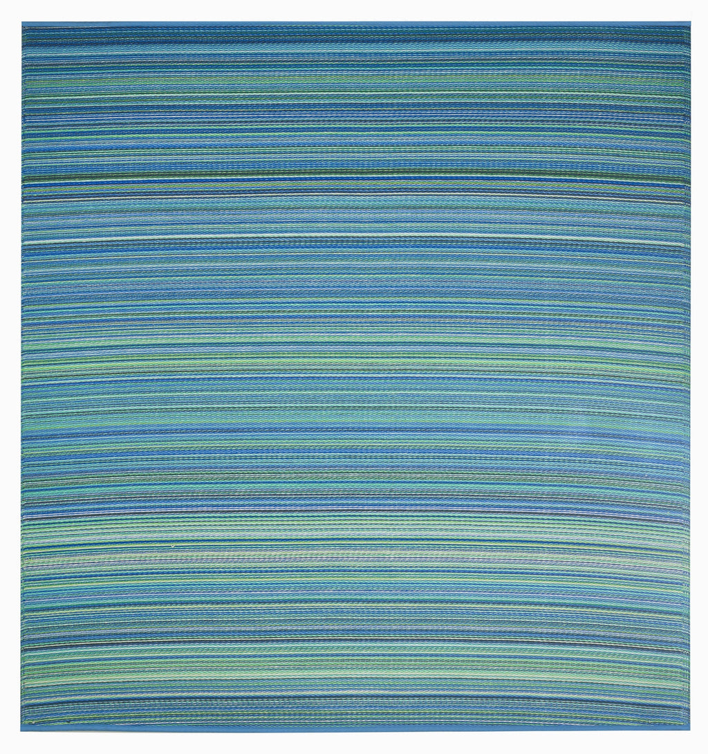Cancun Striped Reversible Outdoor Patio Rug