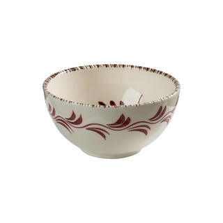 Casa Nuno Bowl, Pink with 3 Flowers – Hand-Painted Portuguese Talavera Bowl