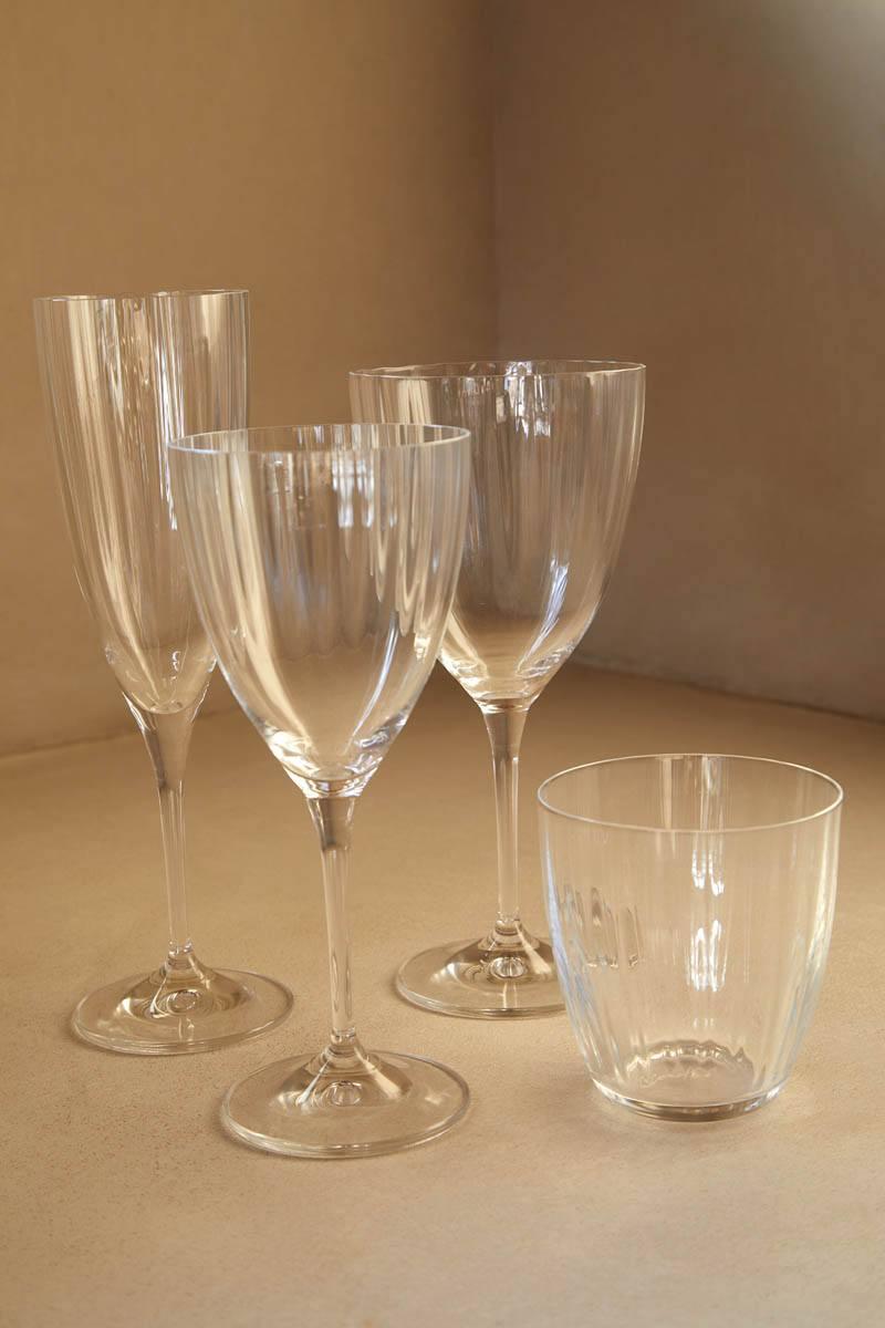 COSTA NOVA Sensa Water Glass, Bottle Green / Pink Magnolia / Smoked Grey / Turquoise – Elegant Colored Glass for Modern Dining