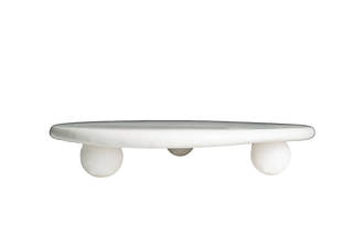 Catalina Footed Cheese & Cake Plate, Matte White – Handmade Italian Ceramic Serving Plate