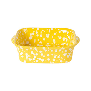 Costa Nova Rafaela Square Baker - Chamonile/ Sage Green/ Tangerine Fine Stoneware