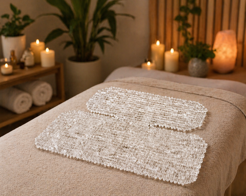 Crystal Clear Radiance™ Clear Quartz Chest & Neck Mask – Cooling Crystal Décolleté Ritual