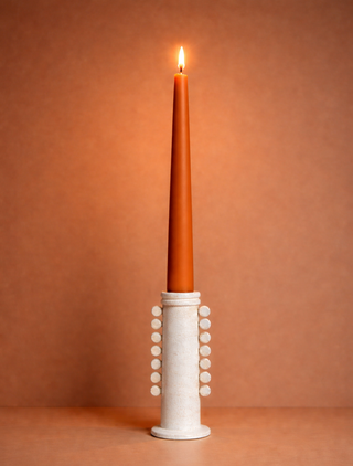 Celia Handcrafted Terracotta Taper Candle Holder