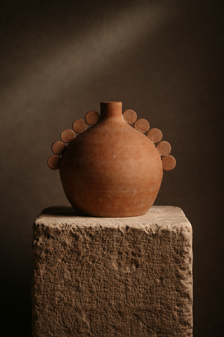 Petra Handcrafted Terracotta Decorative Vessel