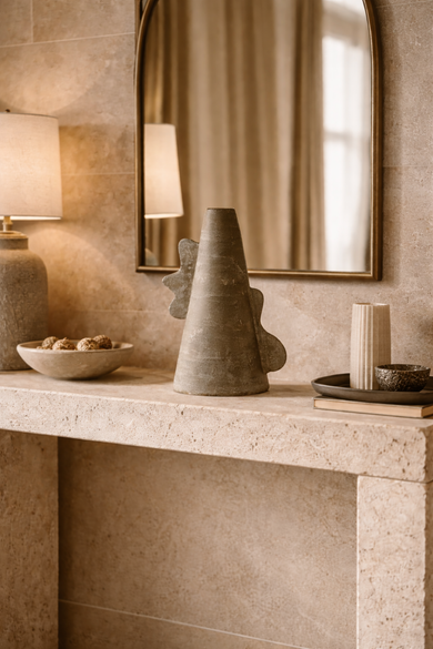 Livia Handcrafted Terracotta Decorative Vessel