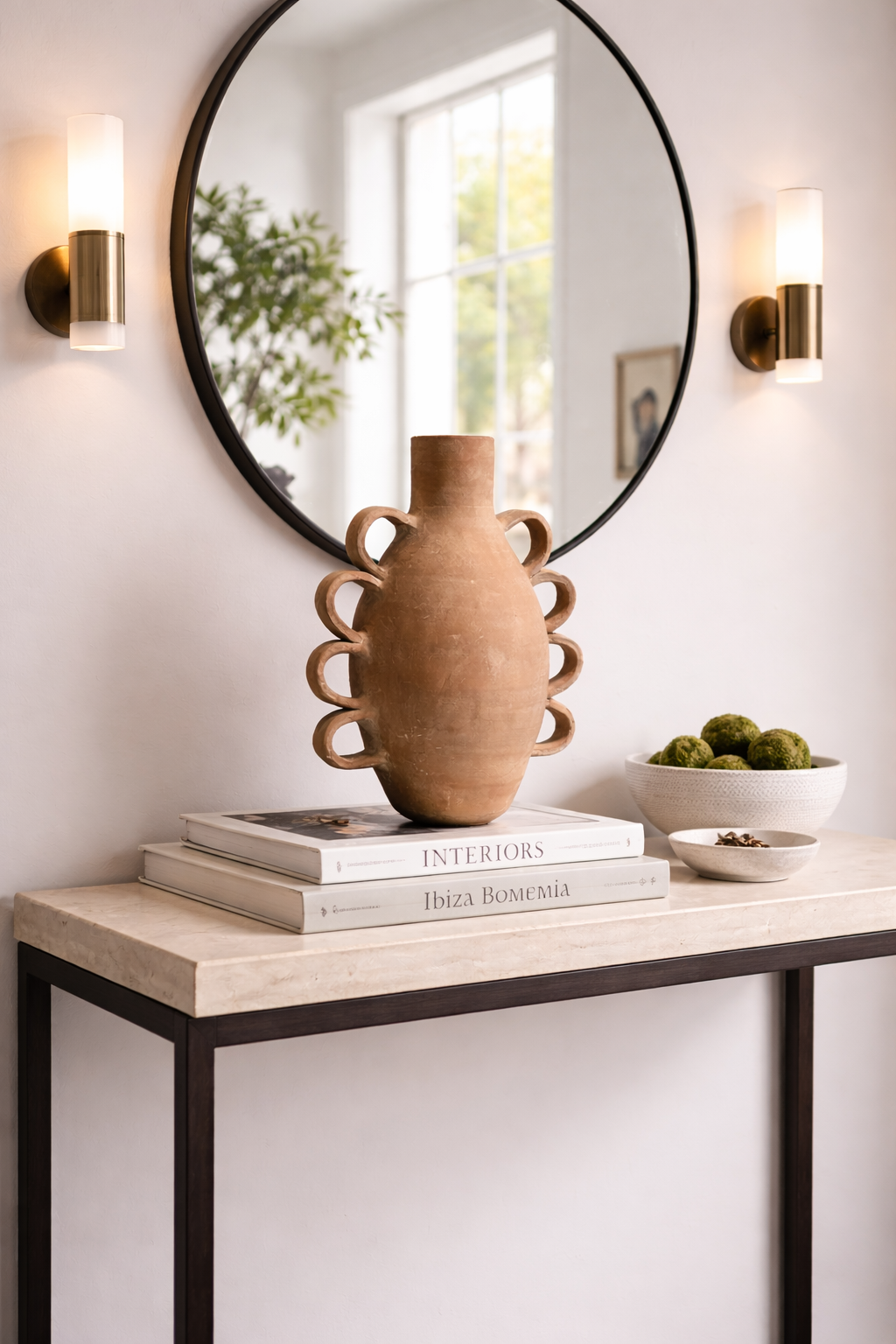 Erna Handcrafted Terracotta Decorative Vessel