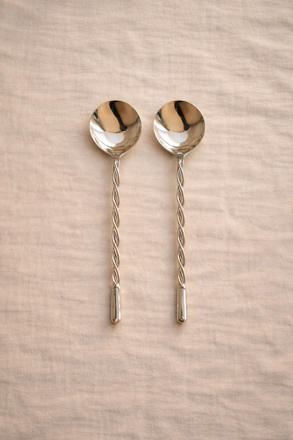 Ankara Twisted Stainless Steel Salad Servers