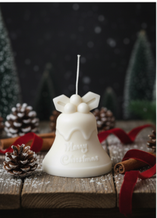 Tall Bell Christmas Candle for Elegant Holiday Décor