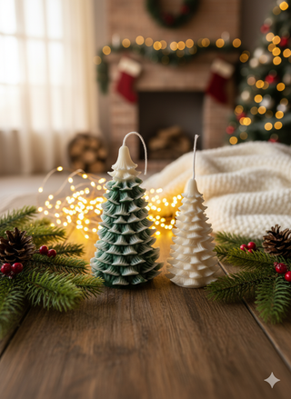 Handmade Christmas Tree Candle