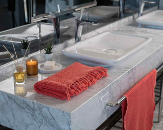 Organic Waffle Bath & Hand Towels | Soft Essentials Spa Collection