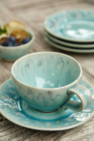 COSTA NOVA – Casafina Madeira Coffee Cup & Saucer 3 oz., Blue – Espresso Cup Set