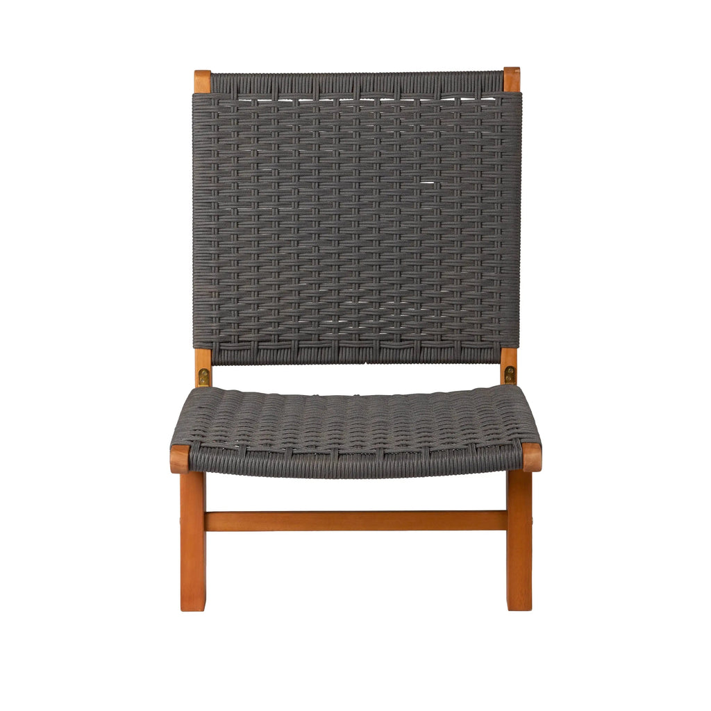 Costa Rica Outdoor Modern Lounge Chair in Eucalyptus Wood | Contemporary Patio Seating