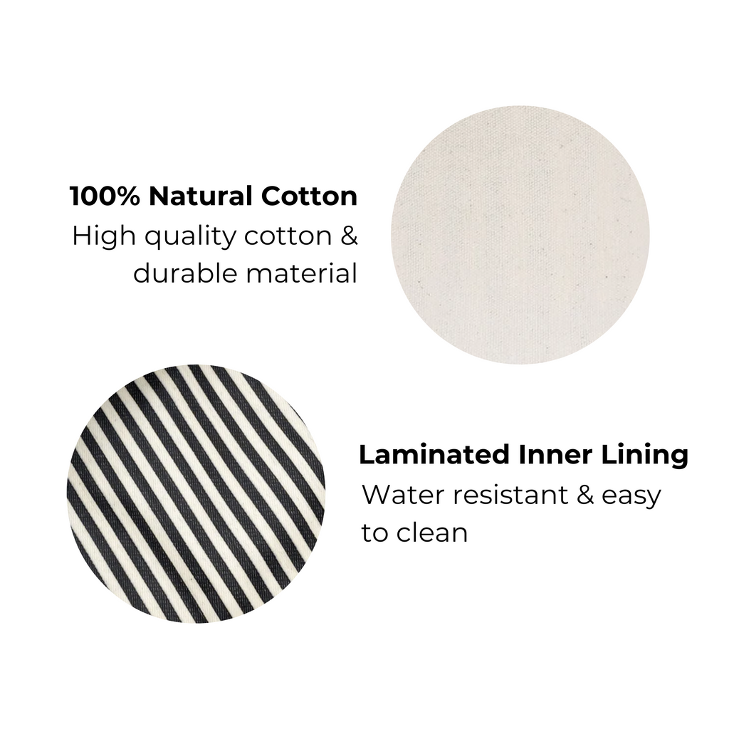 My Makeup Pouch, Coated Lining – Cream
