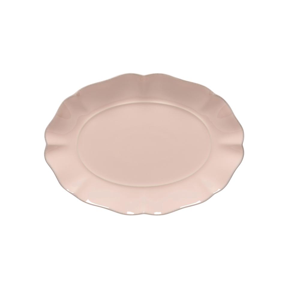 COSTA NOVA – Casafina Rosa Oval Platter, White/Rose (Small/Large) – Elegant Two-Tone Serving Platter