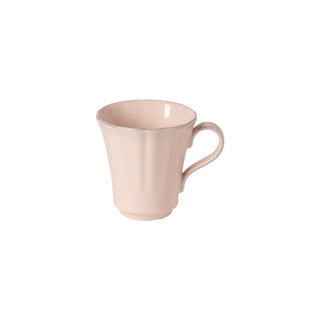 COSTA NOVA – Casafina Rosa Mug, White/Rose – Modern Two-Color Ceramic Coffee Mug