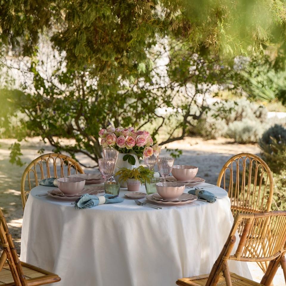 COSTA NOVA – Casafina Rosa Salad / Dessert Plate, Rosé – Chic Pink Accent Side Plate