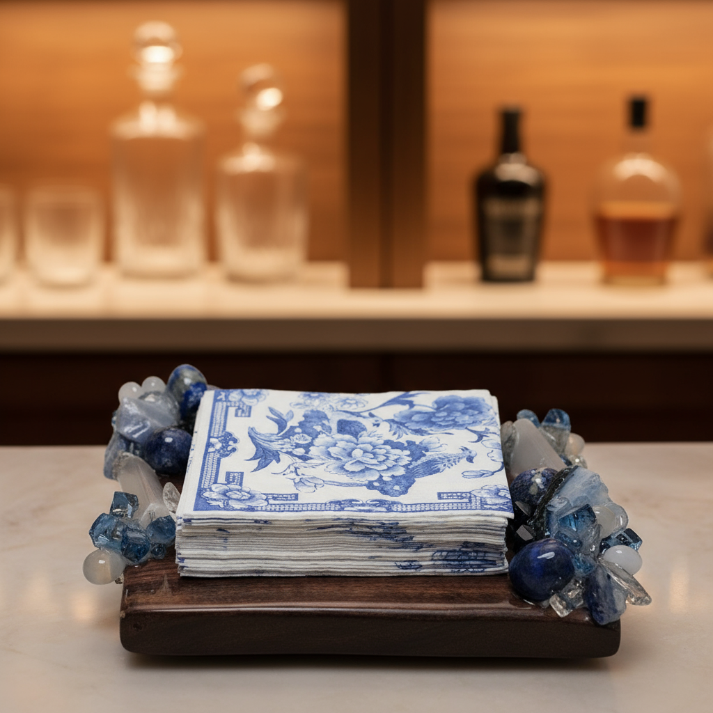 Azure Cocktail Napkin Holder