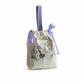Bunny Lulu Rex Fur Key Chain Gift Set with Vintage Tin or Drawstring Bag