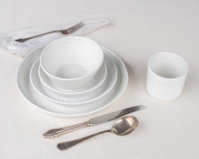 HAAND Skali 5-Piece Dinner Setting – Handcrafted Porcelain Dinnerware Set