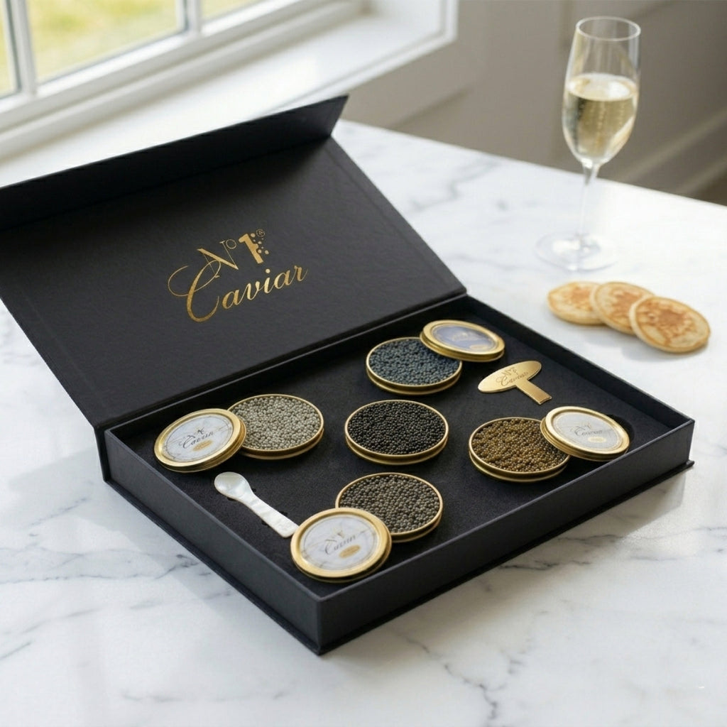 Curated Caviar Tasting Set – Five Premium Selections