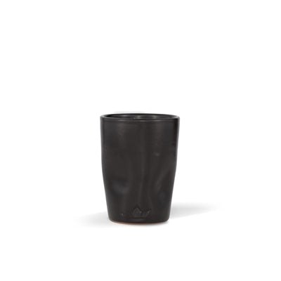 Dented Ceramic Mugs – Set of 4 in Black Matte, White, or Platinum