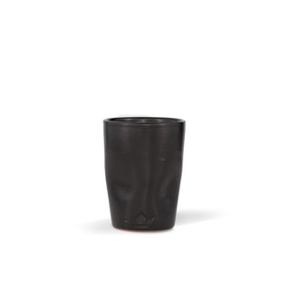 Dented Ceramic Mugs – Set of 4 in Black Matte, White, or Platinum