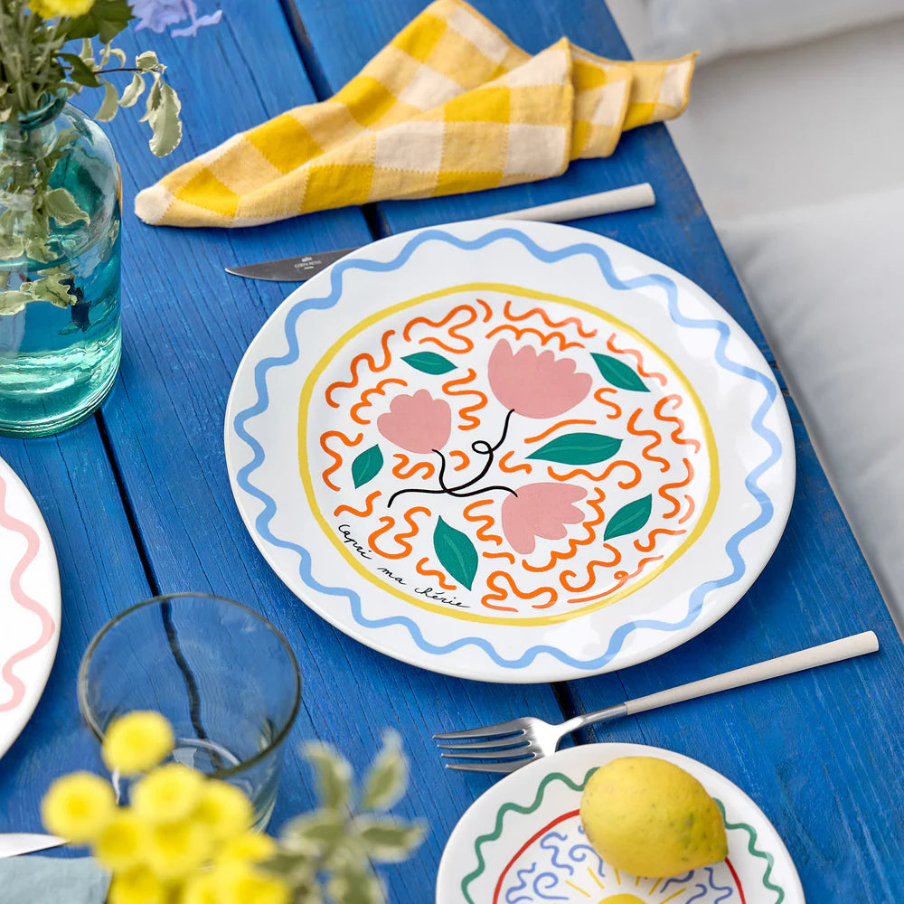 Costa Nova Summer Bliss Dinner Plate – Capri Ma Chérie & Comporta Fine Stoneware by Laetitia Rouget