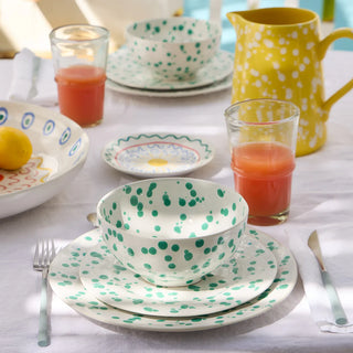 Costa Nova Rafaela Dinner Plate – Chamomile, Cornflower Blue, Sage Green & Tangerine
