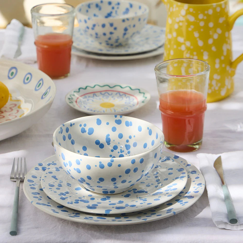 Costa Nova Rafaela Dinner Plate – Chamomile, Cornflower Blue, Sage Green & Tangerine