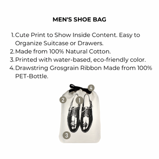 Men's Shoe Bag – Cream
