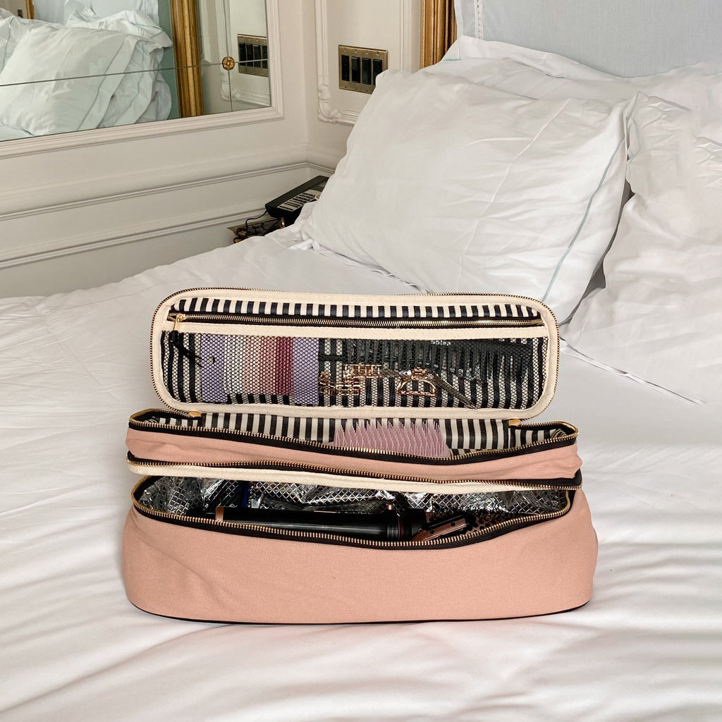 Double Hair Tools Travel Case – Pink/Blush