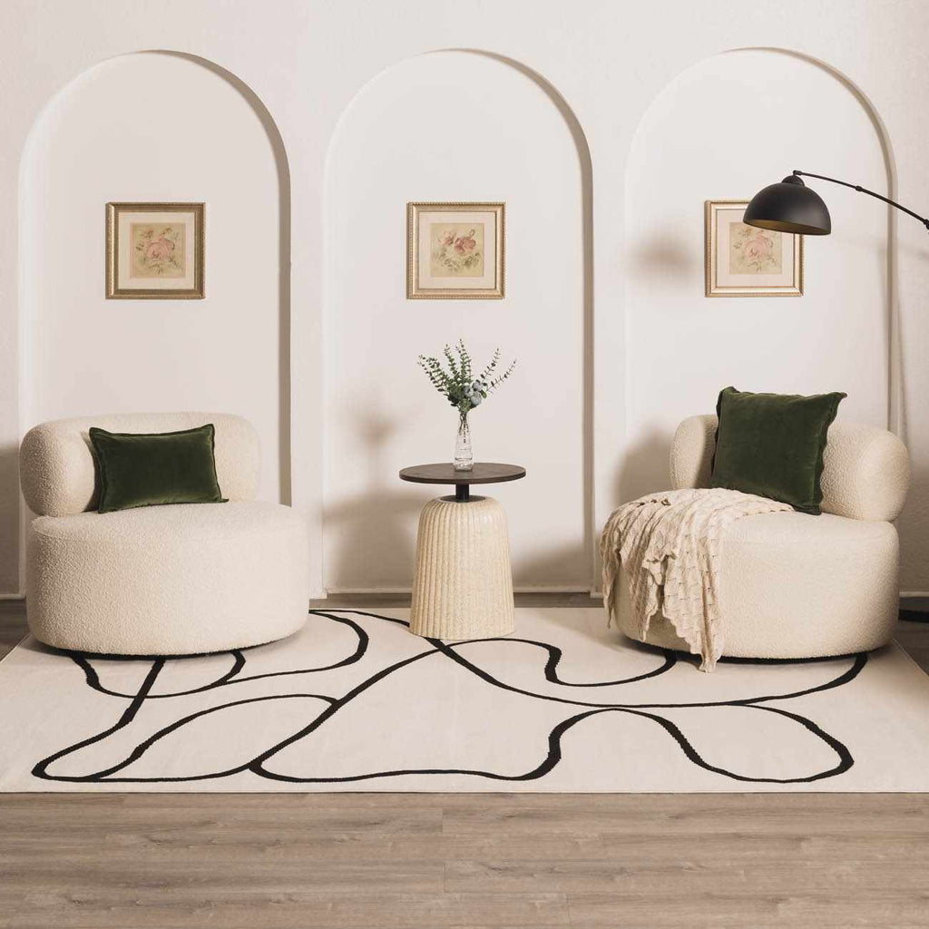 Eilir Modern Low Profile Boho Rug – Stylish Contemporary Floor Carpet