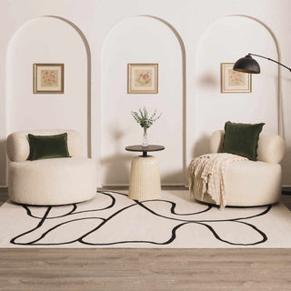 Eilir Modern Low Profile Boho Rug – Stylish Contemporary Floor Carpet