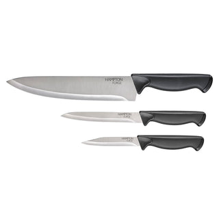 Hampton Forge Emmet 3-Piece Cutlery Set, plastic/stainless-steel